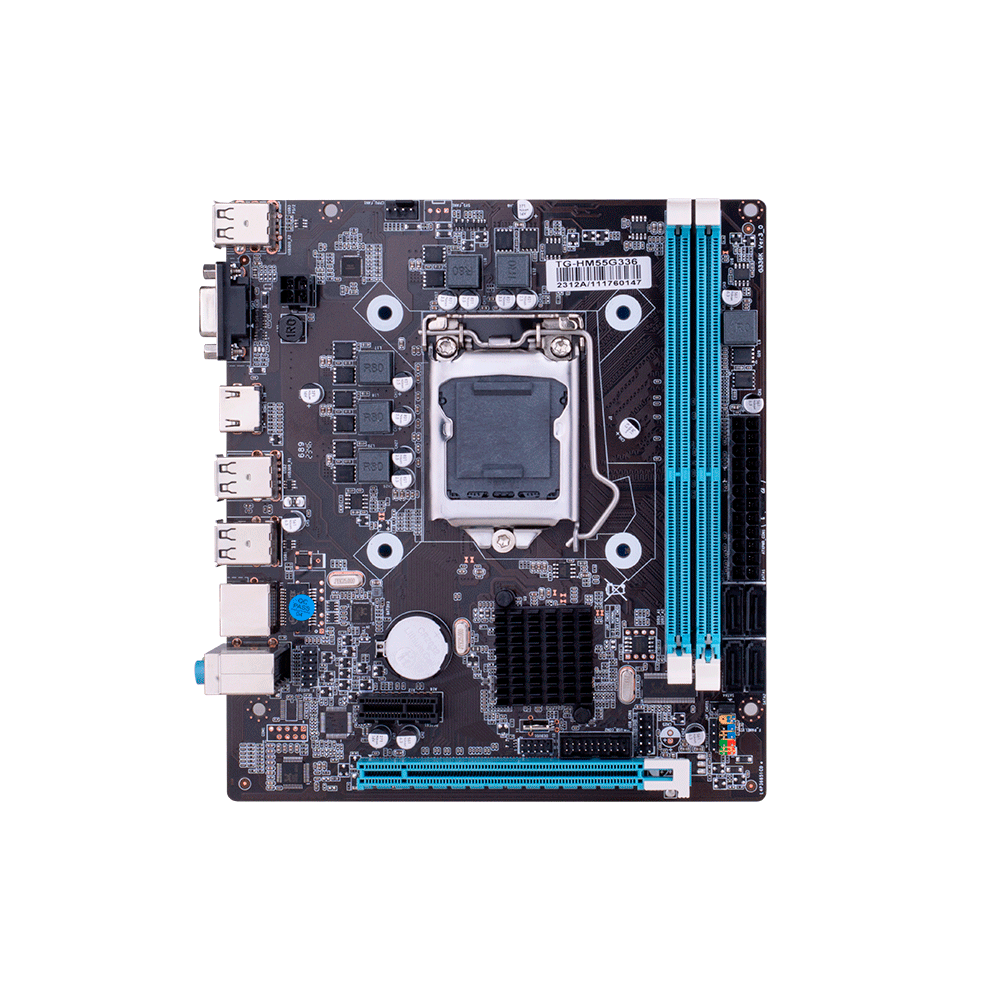 Placa Mãe Huananzhi, Express Chipset Intel HM55, LGA 1156, ATX