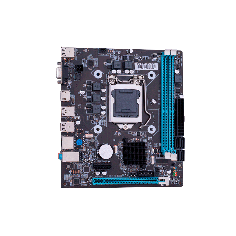 Placa Mãe Huananzhi, Express Chipset Intel HM55, LGA 1156, ATX