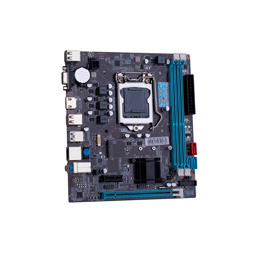 Placa Mãe Huananzhi B75M, Express Chipset Intel B75, LGA 1155, ATX