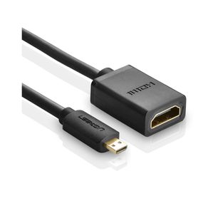 Adaptador Ugreen HDMI Tipo D para HDMI Tipo-A | Preto DF - 582759 Adaptador Ugreen HDMI Tipo D para HDMI Tipo-A | Preto DF - 582759
