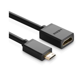 Adaptador Ugreen Mini HDMI para HDMI | Preto GO - 582760 Adaptador Ugreen Mini HDMI para HDMI | Preto GO - 582760