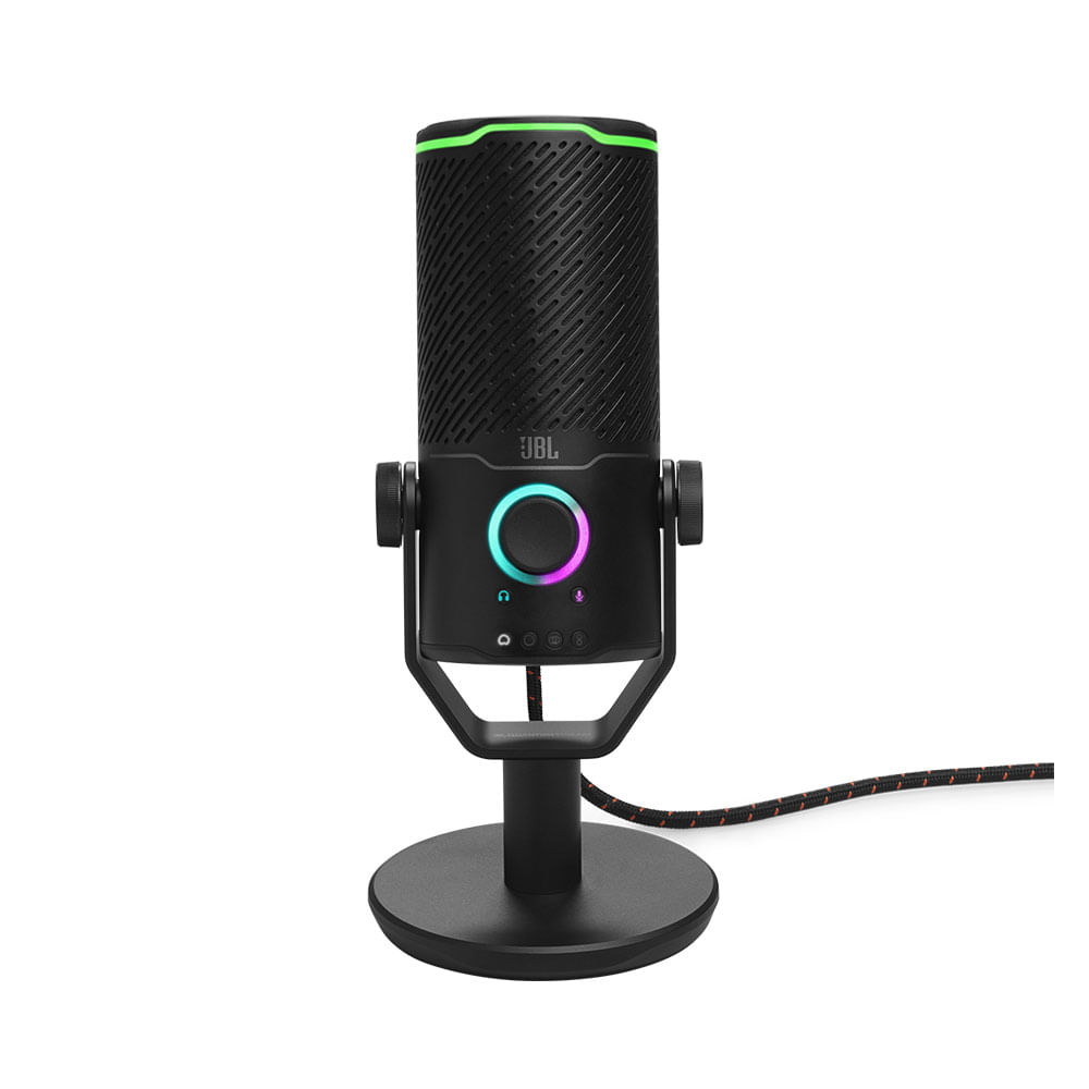 Microfone JBL Quantum Stream Studio, Condensador triplo, Com Fio