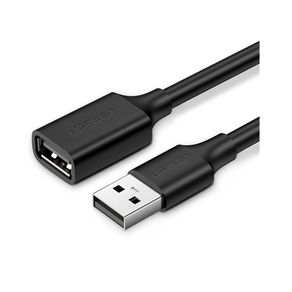 Cabo de extensão Ugreen USB 2.0, 2 Metros, US103 | Preto DF - 582784 Cabo de extensão Ugreen USB 2.0, 2 Metros, US103 | Preto DF - 582784