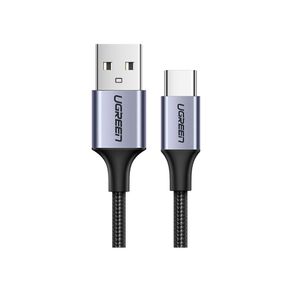 Cabo UGREEN USB-A/USB-C 3A US288 2M | Preto DF - 284022 Cabo UGREEN USB-A/USB-C 3A US288 2M | Preto DF - 284022