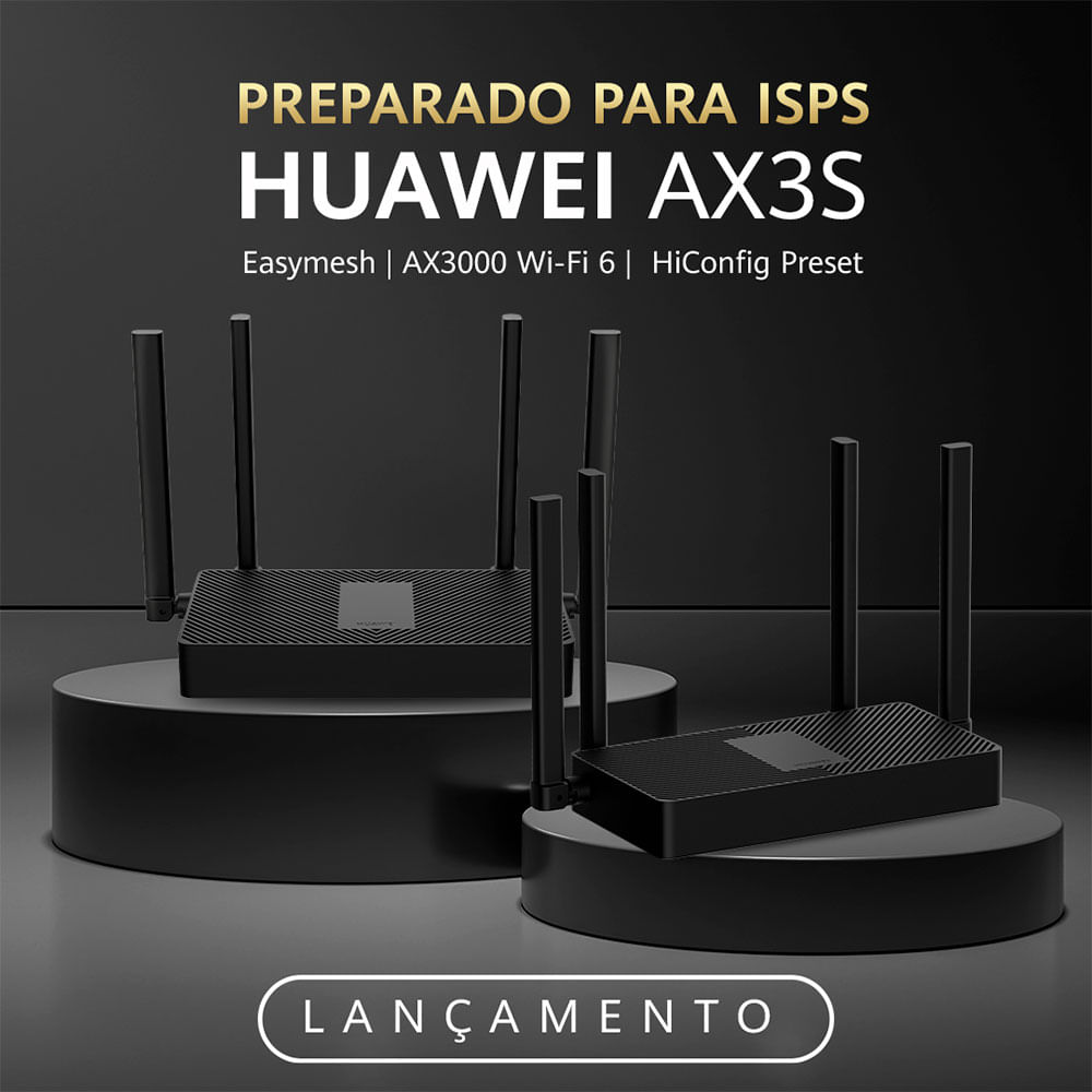 Roteador Huawei Easymesh AX3000, Wi-Fi 6 Plus, Dual Band | AX3S