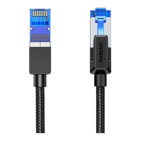 Cabo Ethernet Ugreen Cat 8, F/FTP, trançado - NW153 | Preto GO - 582776
