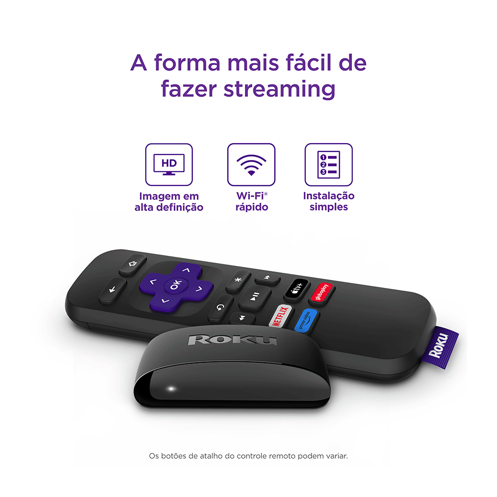Roku Express, Dispositivo de Streaming para TV HD/Full HD com Cabo