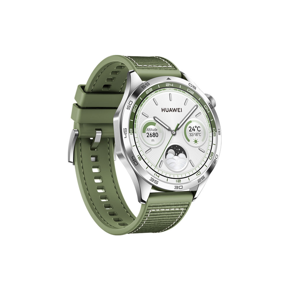Smartwatch Huawei GT 4 46mm, compatível com iOS e Android | Verde