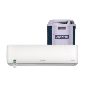 Ar Condicionado Split Hi Wall Agratto LIV TOP Inverter 9.000 BTU's Quente e Frio, Branco | 220V DF - 281599 Ar Condicionado Split Hi Wall Agratto LIV TOP Inverter 9.000 BTU's Quente e Frio, Branco | 220V DF - 281599