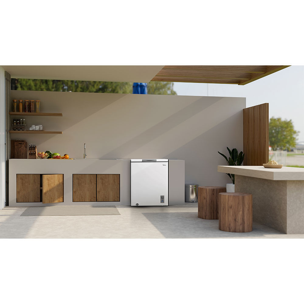 Freezer Midea 145 Litros, MDRC207SLA012, Branco | 220V - artigo
