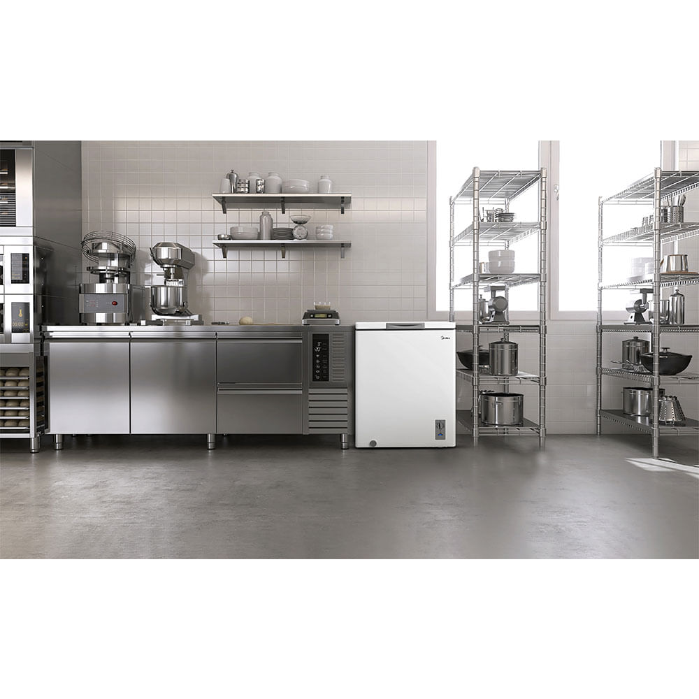 Freezer Midea 145 Litros, MDRC207SLA012, Branco | 220V - artigo