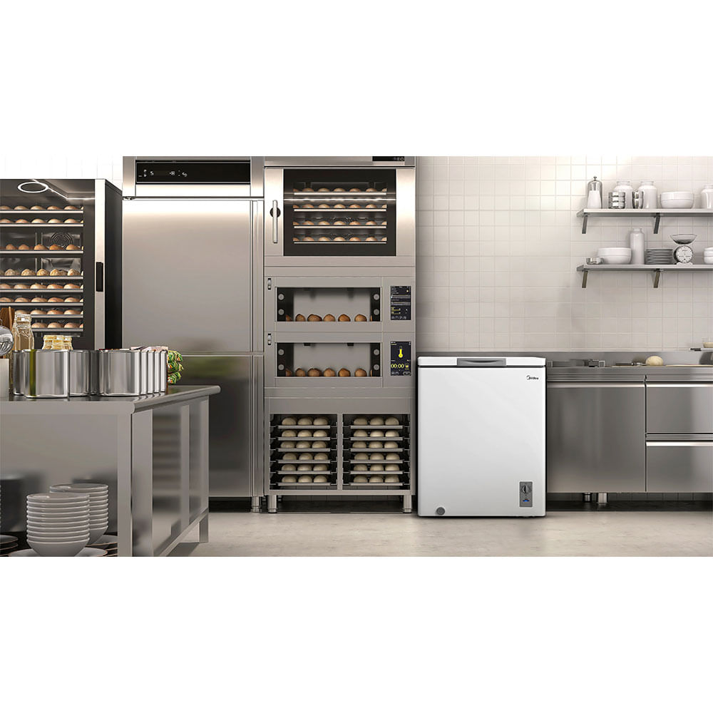 Freezer Midea 145 Litros, MDRC207SLA012, Branco | 220V - artigo