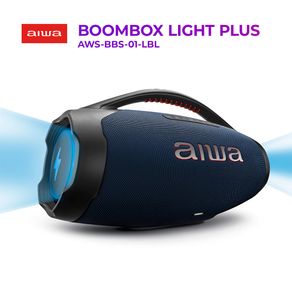 Caixa de Som Bluetooth AIWA Boombox Plus AWS-BBS-01-LB, 200W  | Azul Meia Noite DF - 286236