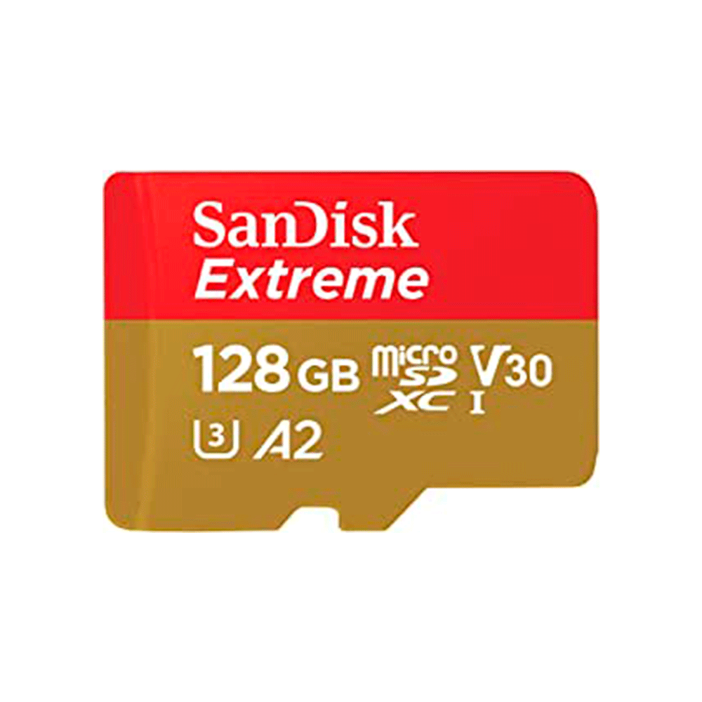 Cartão MicroSDXC 64Gb Sandisk Extreme 170mb/s 4K A2 / UHS-I / V30 / U3 / Classe 10