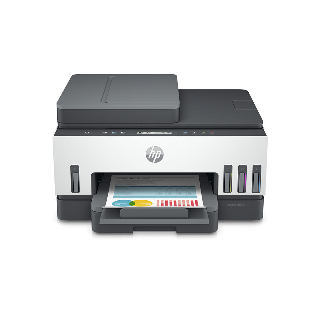 Impressora Multifuncional HP Smart Tank 754, Conexão Wi-Fi, USB