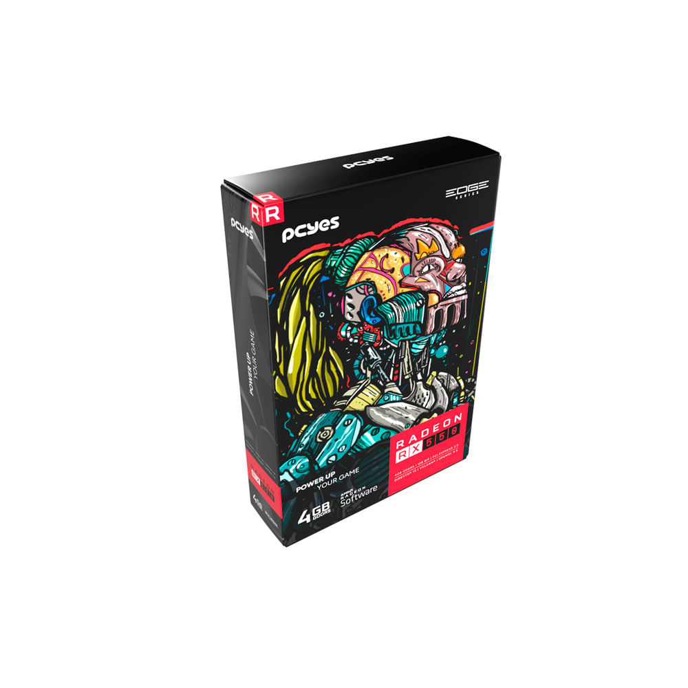 Placa de Vídeo Pcyes AMD Radeon RX550, 4GB GDDR5, 128 Bits, AMD