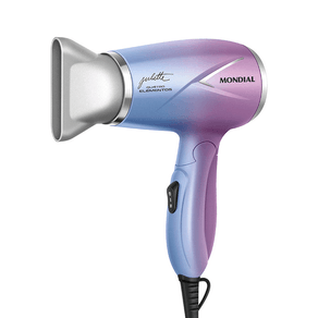 Secador de Cabelo By Juliette Mondial, 1200W - Cabo Dobrável, SCT-JU-03, Azul/Rosa | Bivolt GO - 691633