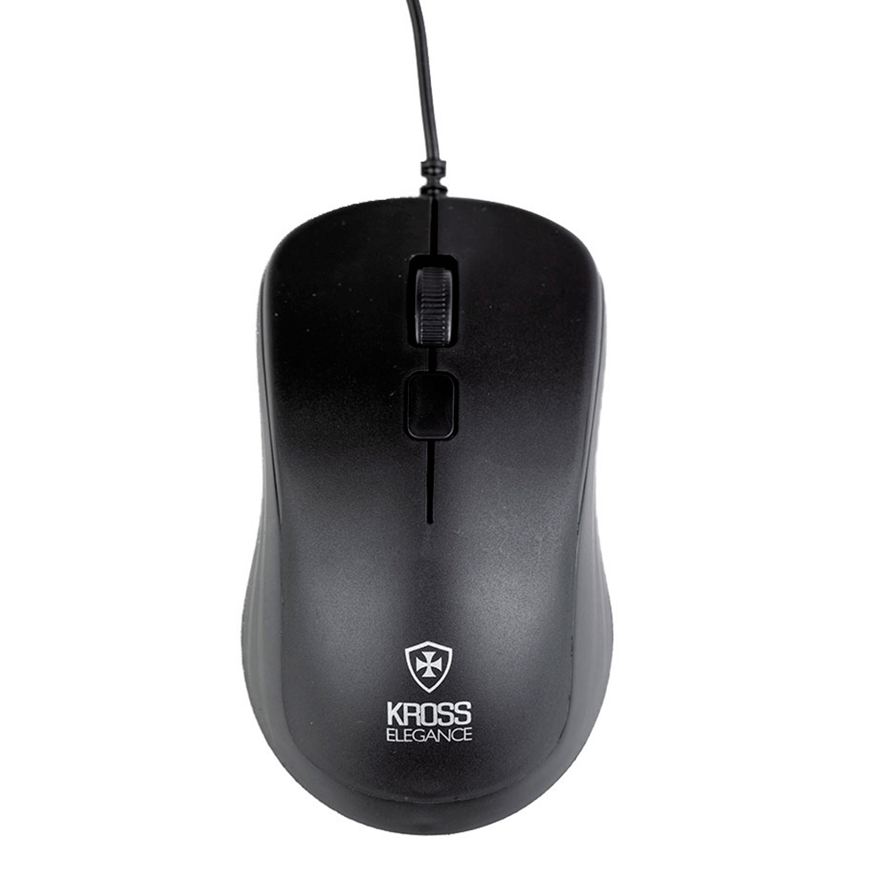 Mouse Com Fio Kross Elegance, USB, 1.000Dpi - KE-M095 Preto