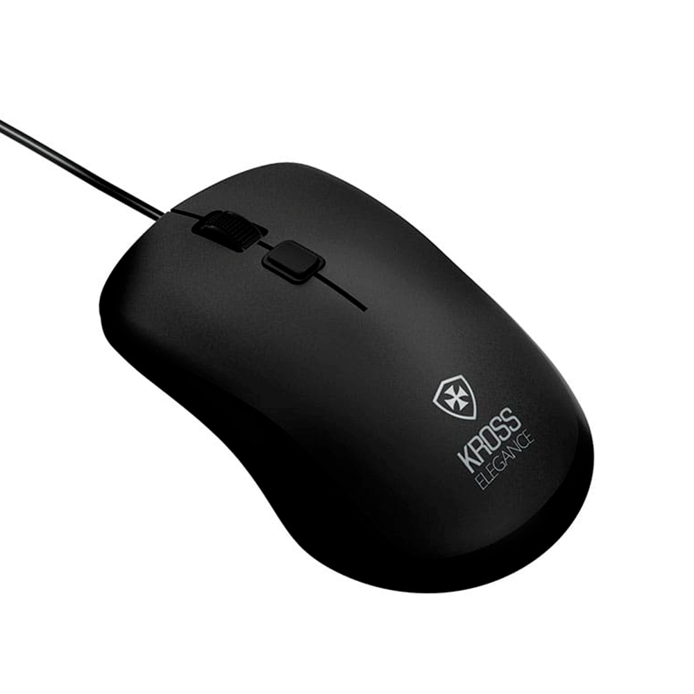 Mouse Com Fio Kross Elegance, USB, 1.000Dpi - KE-M095 Preto