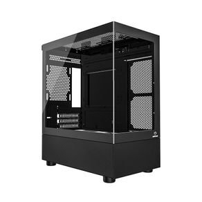 Gabinete Gamer One Power Crystal, Mid Tower, Vidro Temperado, Sem fonte, Sem Fan | Preto GO - 801509