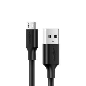 Cabo Ugreen USB-A para Micro USB, 1 Metro - US289 | Preto GO - 284039 Cabo Ugreen USB-A para Micro USB, 1 Metro - US289 | Preto GO - 284039