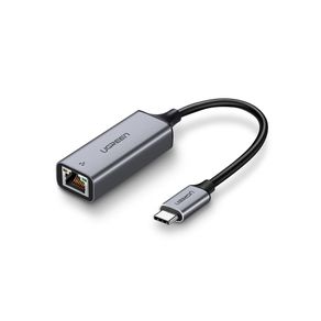 Adaptador Ugreen USB-C 3.1 para Porta Ethernet RJ45 - CM199 | Cinza DF - 582831 Adaptador Ugreen USB-C 3.1 para Porta Ethernet RJ45 - CM199 | Cinza DF - 582831