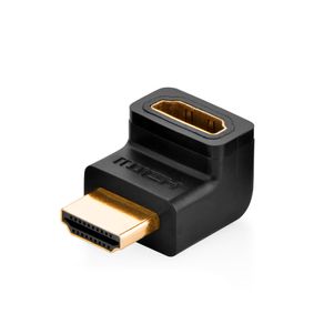 Adaptador Ugreen HDMI para HDMI F 90 graus Acima - HD112 | Preto DF - 582819