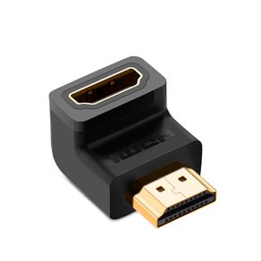 Adaptador Ugreen HDMI para HDMI F 90 graus Abaixo - HD112 | Preto DF - 582818