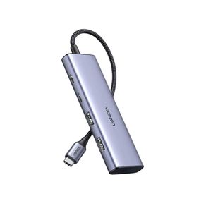 HUB Ugreen USB-C 3.0 para 2 USB-C / 2 USB-A portas - CM473 | Prata/Preto DF - 582816