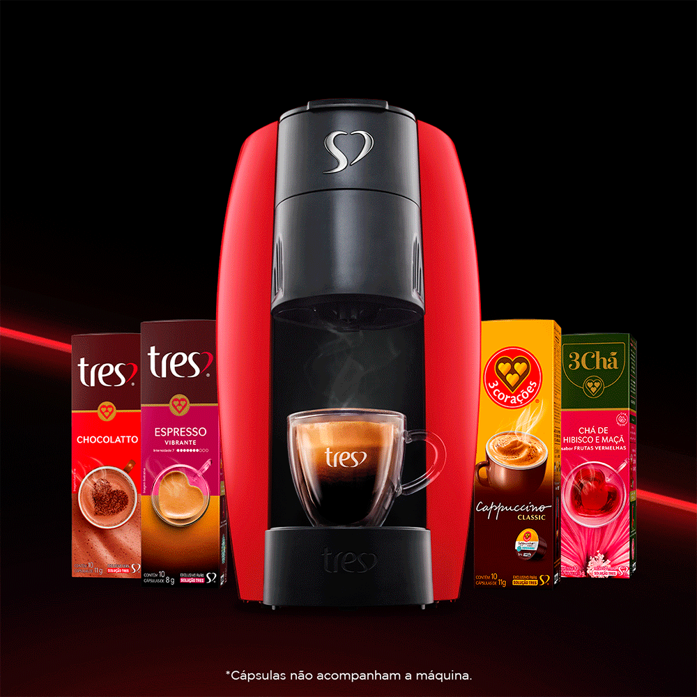 Cafeteira Espresso Três Corações LOV Multibebidas, Automática