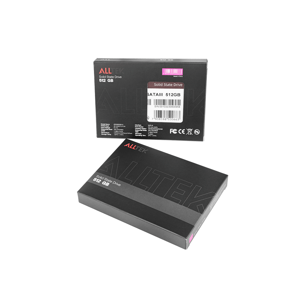 SSD Alltek 2.5 SATA III 6 Gbs - ATKSSDS | 512GB - 801403 - Fujioka