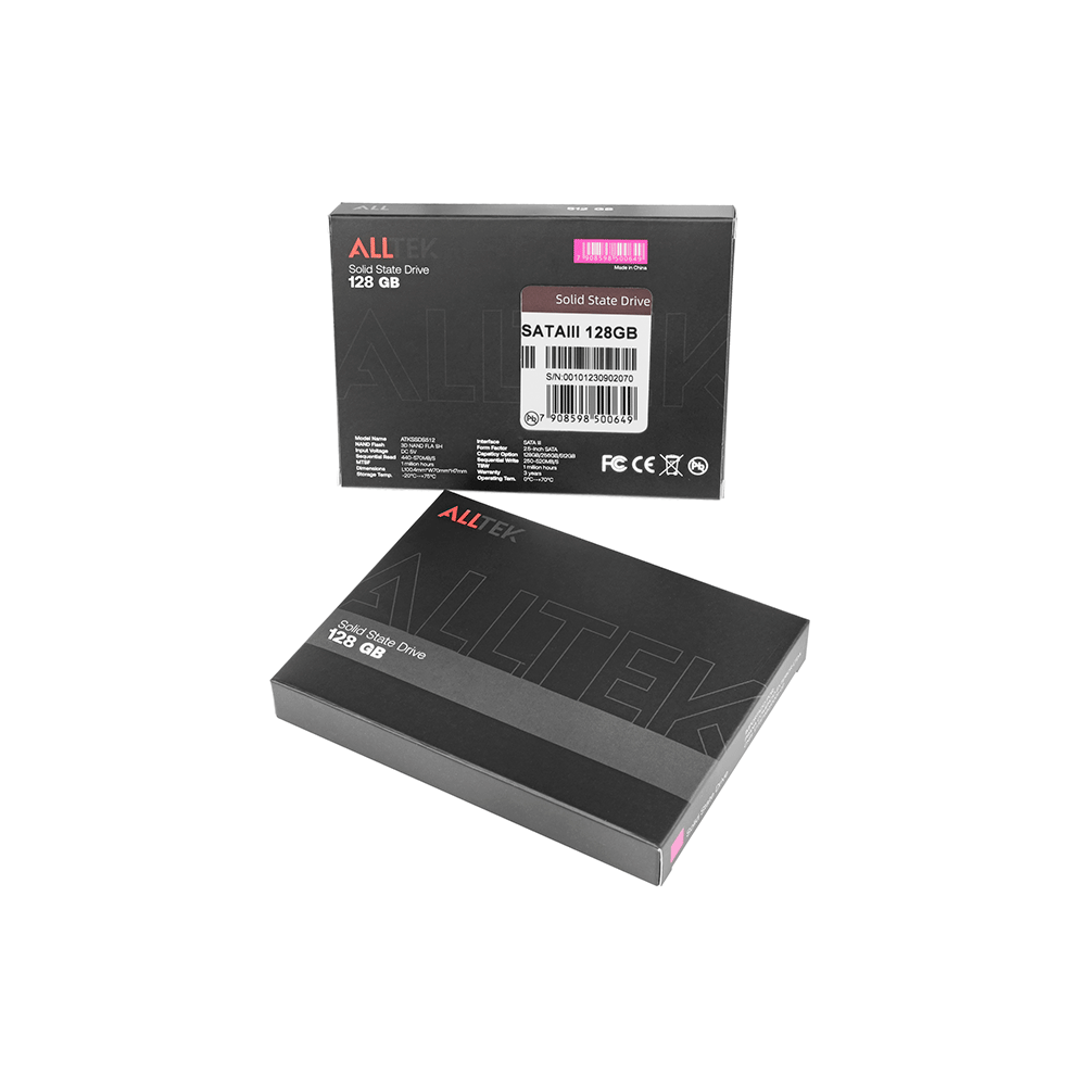 SSD Alltek 2.5 SATA III 6 Gbs - ATKSSDS | 128GB - 801401 - Fujioka