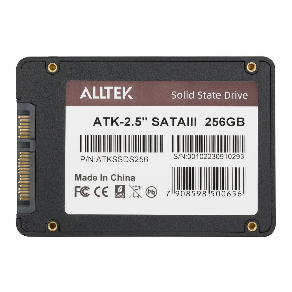 SSD Alltek 2.5 SATA III 6 Gbs - ATKSSDS | 256GB - 801402 - Fujioka