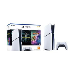Console Sony PlayStation 5 Slim + Returnal e Ratchet & Clank - SO000124PS5 | Branco/ Preto DF - 223145