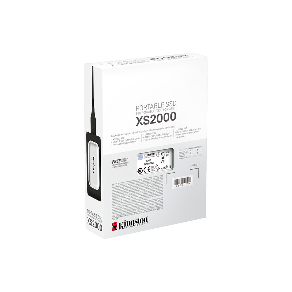 SSD Externo Portátil XS2000 Kingston USB 3.2 | 2TB - 801515