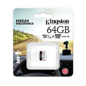 Cartão de Memória Kingston High Endurance microSD Classe 10 | 64GB GO - 801517