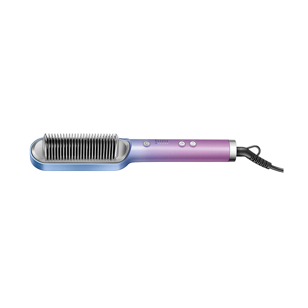 Escova Alisadora Mondial By Juliette 36W- EA-JU-03, Azul/Rosa