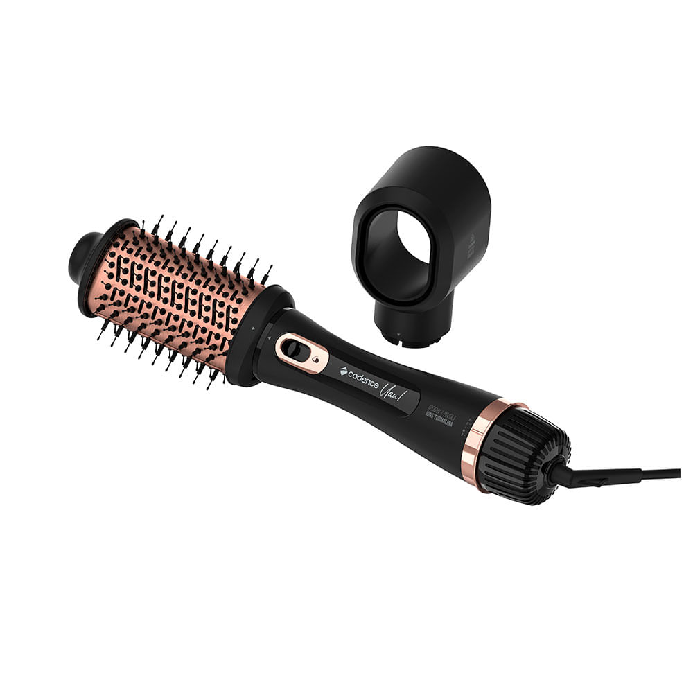 Escova Secadora Cadence UAU - ESC800 Rose/Preto | Bivolt (MANUAL