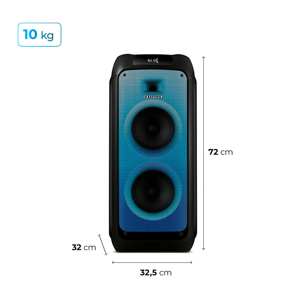 Caixa Amplificada AIWA Party Box PB05, 200W, Conexão USB