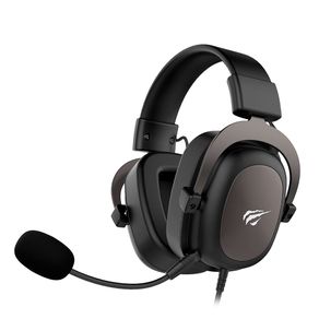 Headset Gamer HAVIT H2002D, Microfone destacável, Cancelamento de Ruído | Preto/Ochre GO - 285049
