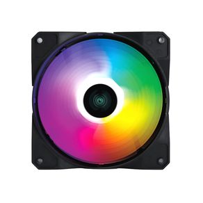 Fan Cooler Gamer Vinik Para Gabinete V.ring 5.0 Full Blade 120Mm - Led Fixo 5 Cores - VRINGFBFX5 | Preto DF - 801562