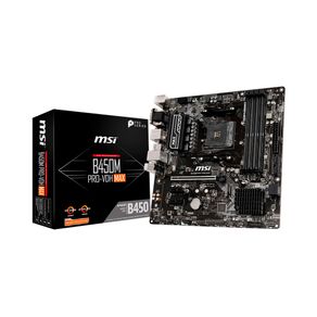 Placa Mãe MSI B450M Pro-Vdh Max, Chipset AMD B450, Soquete AM4, Micro ATX | DDR4 DF - 801569