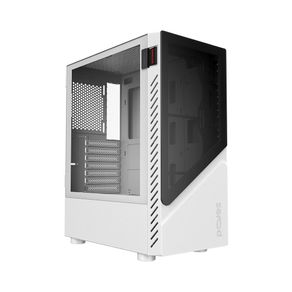 Gabinete Gamer Pcyes Set White Ghost, Lateral em Vidro - GSWGPBR DF - 801571
