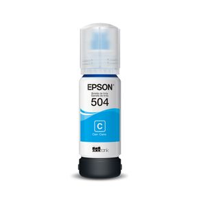 Garrafa de Tinta Epson T504 - T504222-BR | Ciano GO - 233297 Garrafa de Tinta Epson T504 - T504222-BR | Ciano GO - 233297