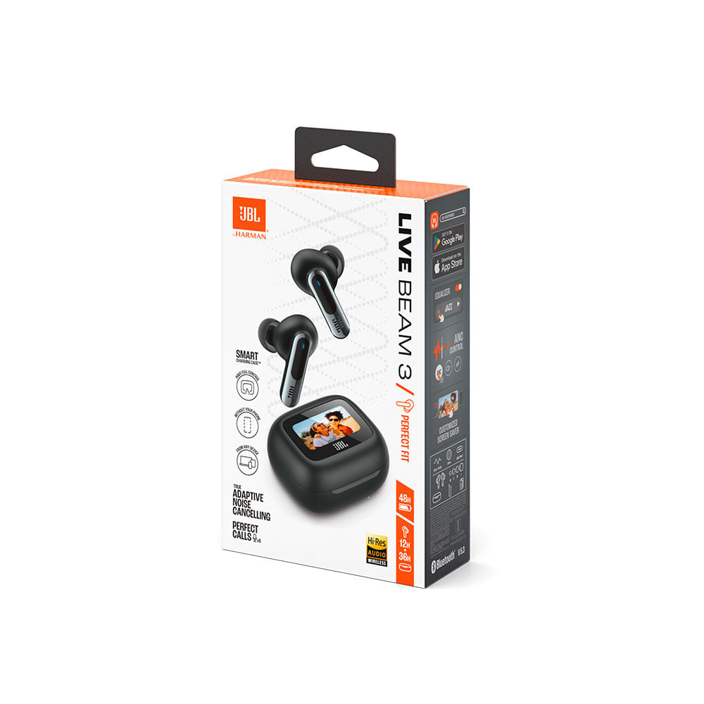 Fones de Ouvido Bluetooth JBL Live Beam 3, Cancelamento de Ruído