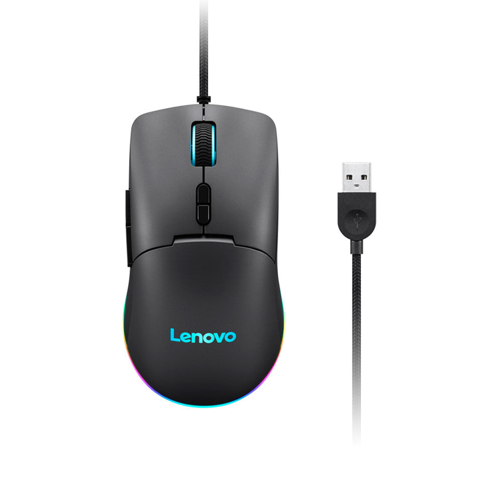 Mouse Gamer Lenovo M210, até 8000 DPI (5 níveis de controle