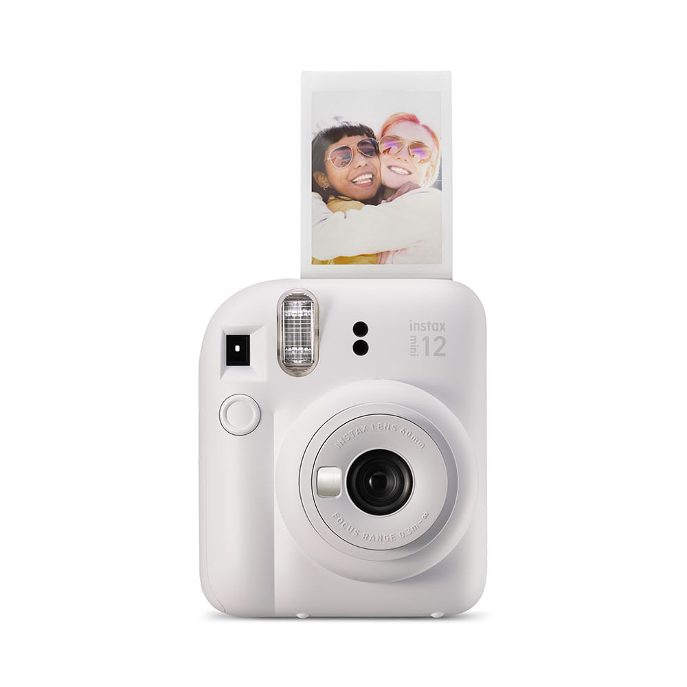 Kit Câmera Instax Mini 12 com pack 10 fotos Spray Art e Bolsa