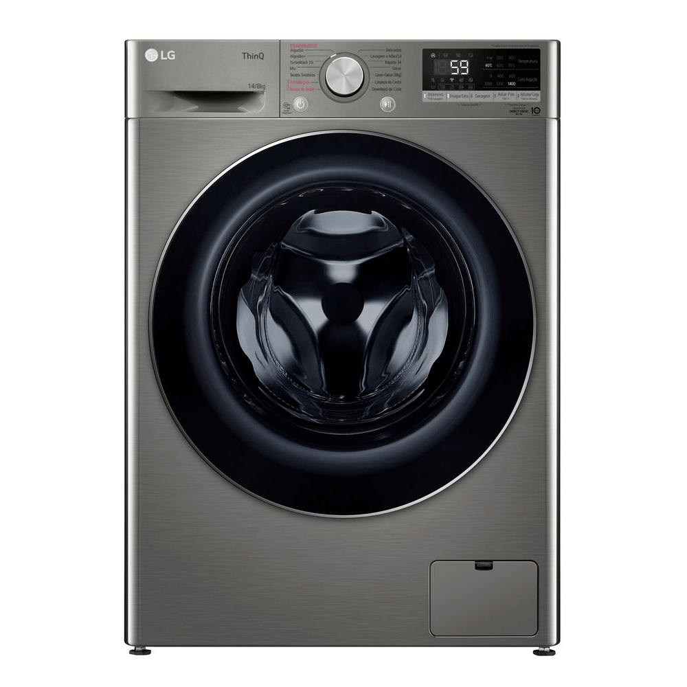 Lava e Seca Smart LG VC4 14kg, com Inteligência Artificial AIDD
