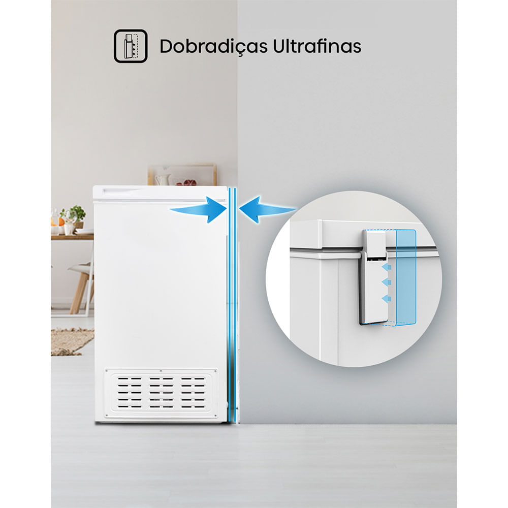 Freezer Horizontal Hisense 198 litros, FC257NW 27, 63KWH, Branco