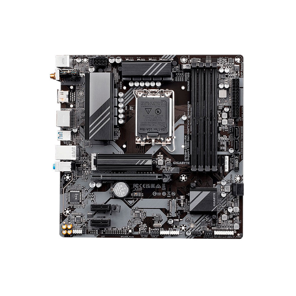 Placa Mãe Gigabyte B760M DS3H AX, LGA 1700, ATX, Wi-Fi 6E | DDR5